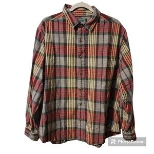Vtg Woolrich Shirt Mens XL Button Up Shirt